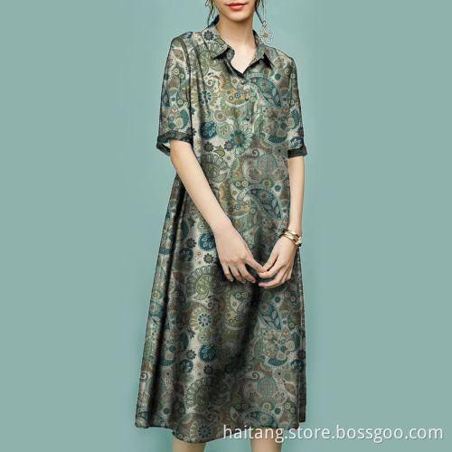 Printed Shirt Fabric Fine Denier Polyester Calico Cloth